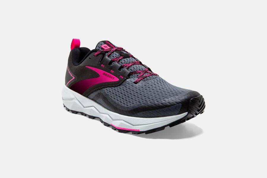 Brooks Israel Divide 2 Trail Running Shoes Womens - Black/Pink - IBE-036745